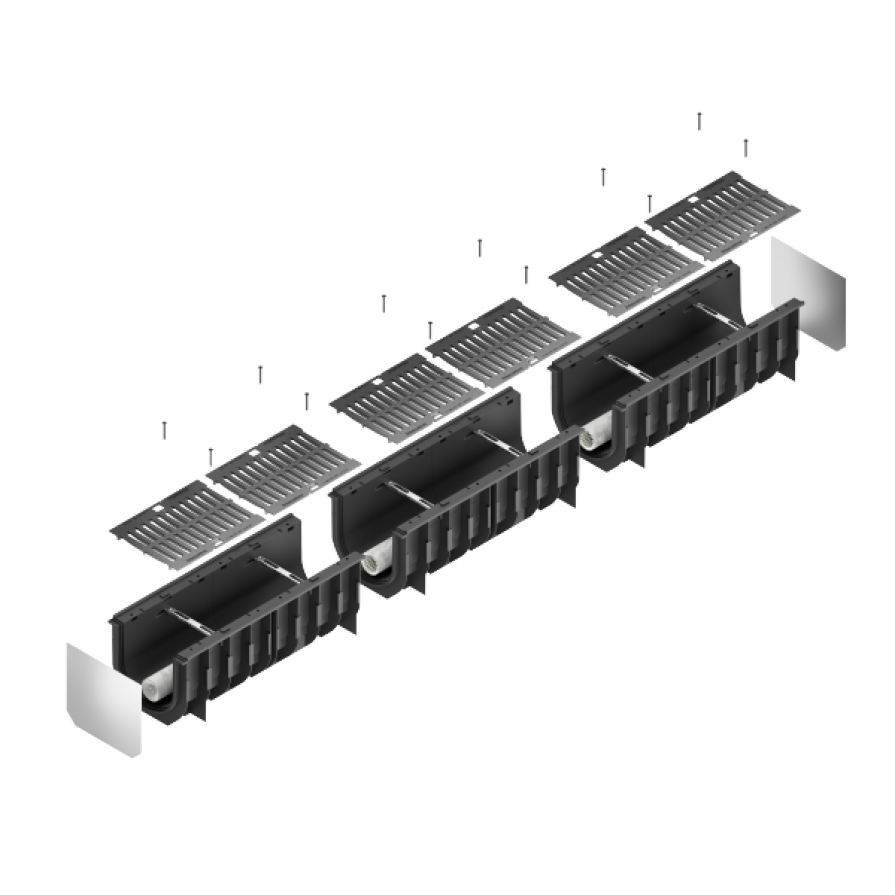 deconstructed product image highlighting the most important parts of the product