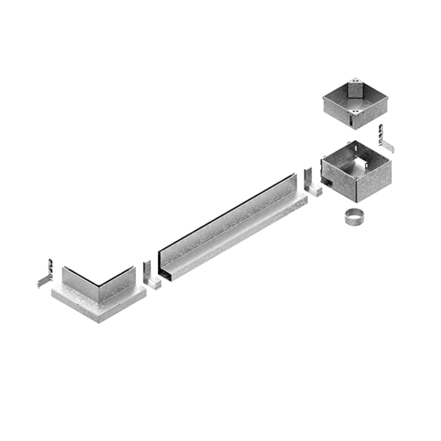 deconstructed product image highlighting the most important parts of the product